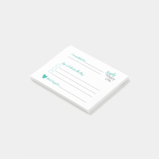 毎日の投稿で感謝の意を表す ポストイット (アングル)