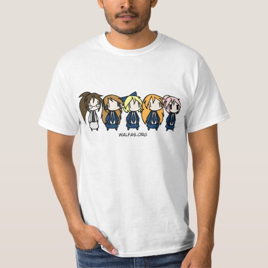 毎日の抜け目がないキャラクター Tシャツ (正面)