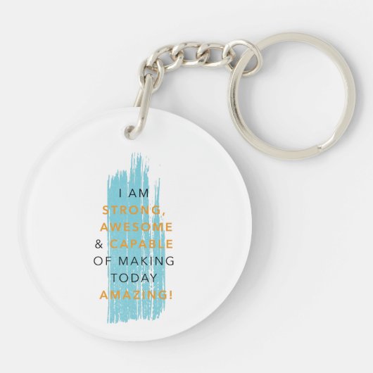 毎日の断言Keychain キーホルダー (裏面)