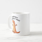 毎日の新しい日サランダーおもしろいプおもしろいン コーヒーマグカップ (正面左)