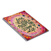 毎日の新しい日ピンク勇気付けられるトレンディー ノートブック (右側)