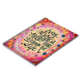 毎日の新しい日ピンク勇気付けられるトレンディー ノートブック (左側)