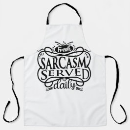 「毎日の新鮮な皮肉：毎日のあなたの量 エプロン
