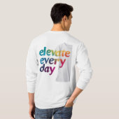 毎日の昇格 Tシャツ (裏面フル)
