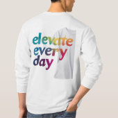 毎日の昇格 Tシャツ (裏面)