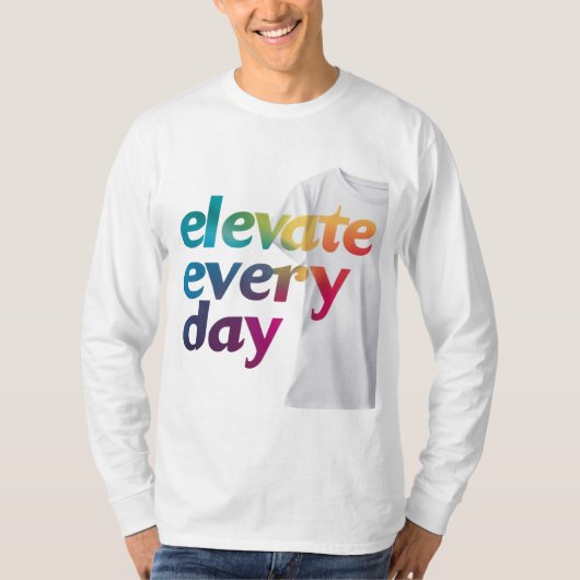 毎日の昇格 Tシャツ (正面)