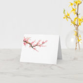 毎日の水の色のさくらんぼの花ノートカード カード (黄色い花)