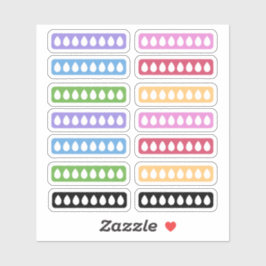 毎日の水分補給トラッカー シール