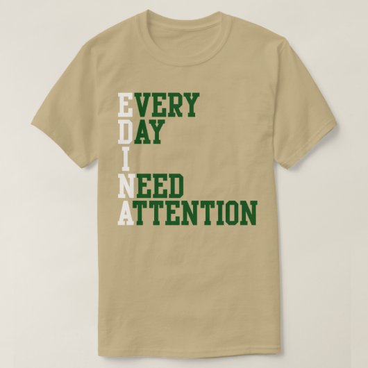 毎日の注意が必要1 Tシャツ (デザイン正面)