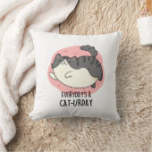 毎日の猫のパおもしろいン クッション (ブランケット)