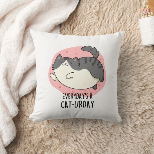 毎日の猫のパおもしろいン クッション (ブランケット)