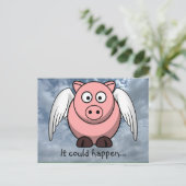 毎日の生活の中で驚くべきことが起こる ポストカード (スタンド正面)