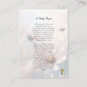 毎日の祈りの言葉正教会のカード プレイスカード (裏面)