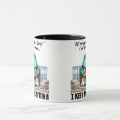 毎日の笑いとコーヒーブレーク – コーヒおもしろいーマグ マグカップ (中央)