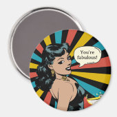 毎日の素晴らしいピンナップ:あなた祝自身! マグネット (正面/裏面)