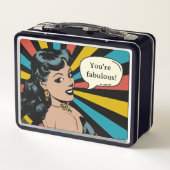 毎日の素晴らしいピンナップ:あなた祝自身! メタルランチボックス (裏面)