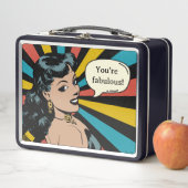 毎日の素晴らしいピンナップ:あなた祝自身! メタルランチボックス (インサイチュ)