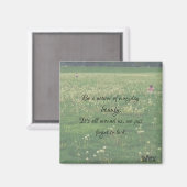 毎日の美しいかわいい引用文マグネット マグネット (正面/裏面)