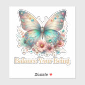 毎日の肯定のバランスを取前向きる シール (シート)