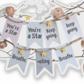 毎日の肯定バナー：隆起プランナースティック シール (正面)