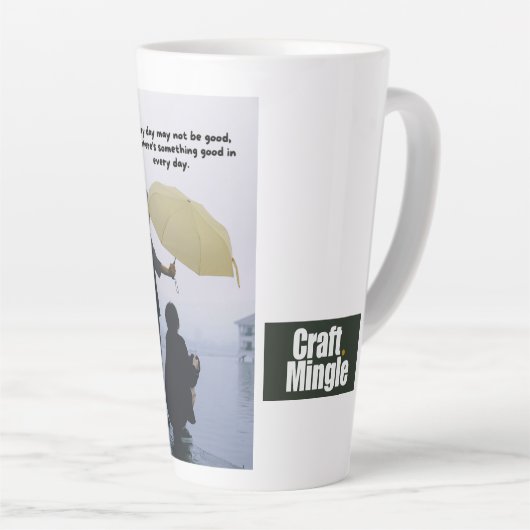 毎日の良さ カフェラテマグ (右アングル)