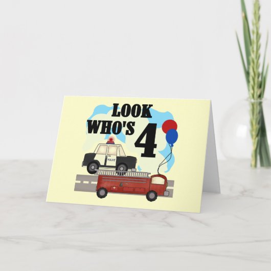 毎日の英雄の第4誕生日 カード (正面)