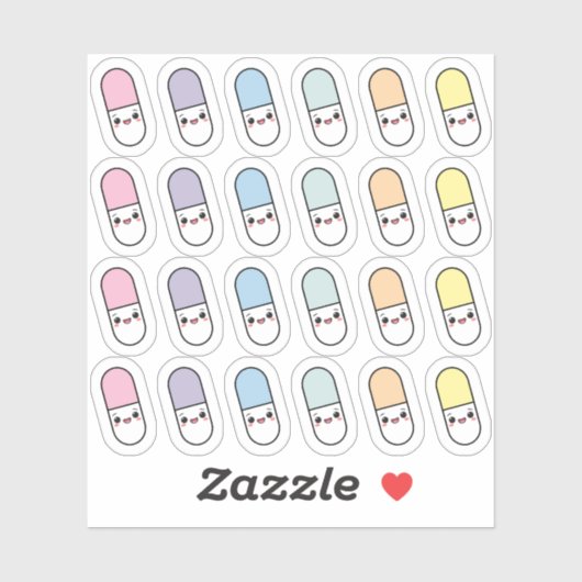 毎日の薬服用リマインダー ピル トラッカー プランナー シール (シート)