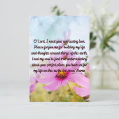 毎日の許しのフラットグリーティングカードのための祈りの言葉 カード (スタンド正面)