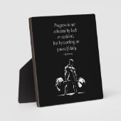 毎日の進捗状況 – やる気を起こさせるジム、トレーニングフィットネス フォトプラーク (正面)