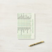 毎日の道徳的なインベントリカードの後処理 ポストイット (デスク上)