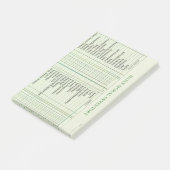 毎日の道徳的なインベントリカードの後処理 ポストイット (アングル)