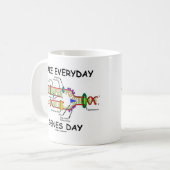 毎日の遺伝子を作る(ジーンズ・デイ) コーヒーマグカップ (正面左)