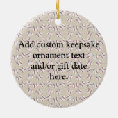 毎日の野球の母スポーティ セラミックオーナメント (裏面)