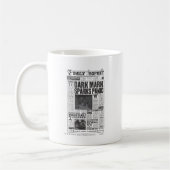 毎日の預言者のフロントページ コーヒーマグカップ (左)