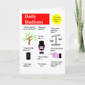 毎日のDadismsの挨拶状 カード (正面)