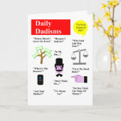 毎日のDadismsの挨拶状 カード (黄色い花)