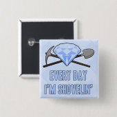 毎日のShovelinの青ボタン 缶バッジ (正面&裏面)