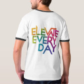 毎日のTシャツのデザインを上げる Tシャツ (裏面)
