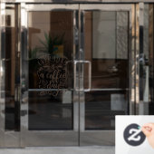 毎日はコーヒーの日で、田舎の喫茶店の風だ ウィンドウサイン (オフィスドア)