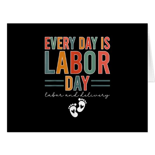 毎日は労働日Tシャツの労働と配達 (正面横)