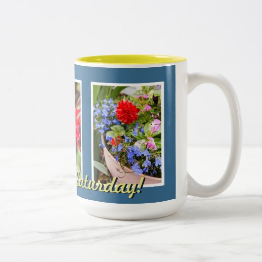 毎日は土曜日のマグです ツートーンマグカップ (右)