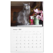 毎日は土曜日カスタムな猫のカレンダーです カレンダー (1月 2027)