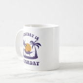 毎日は土曜日 コーヒーマグカップ (正面左)