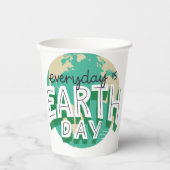 毎日は地球の日の惑星自然 紙コップ (正面)