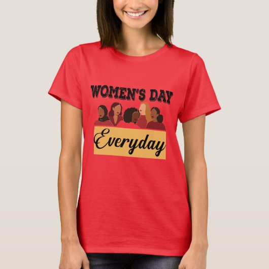 毎日は女の日のTシャツ Tシャツ (正面)