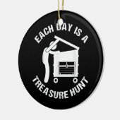 毎日は宝狩りのダンプおもしろいスターダイビング セラミックオーナメント (左)