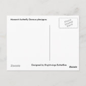 毎日は新しい始まりである…(昆虫)オオカバマダラ、モナーク蝶 ポストカード (裏面)