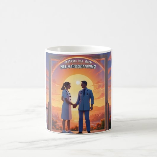 毎日は新しい始めのマグカップ:新鮮なセントを受け入れる コーヒーマグカップ (中央)