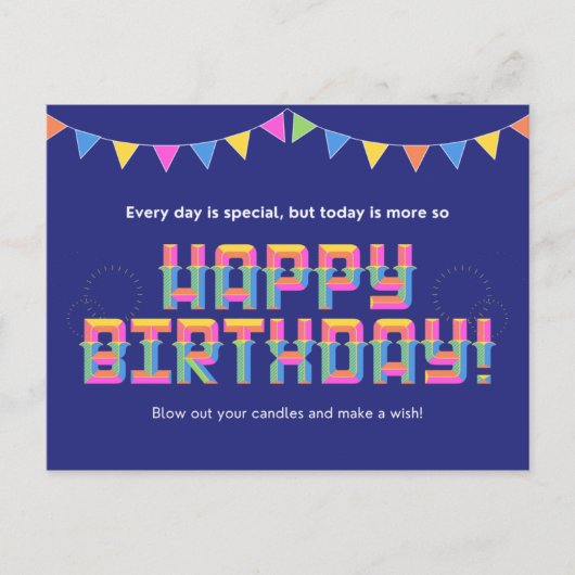 毎日は特別だが今日は特別だ ポストカード (正面)