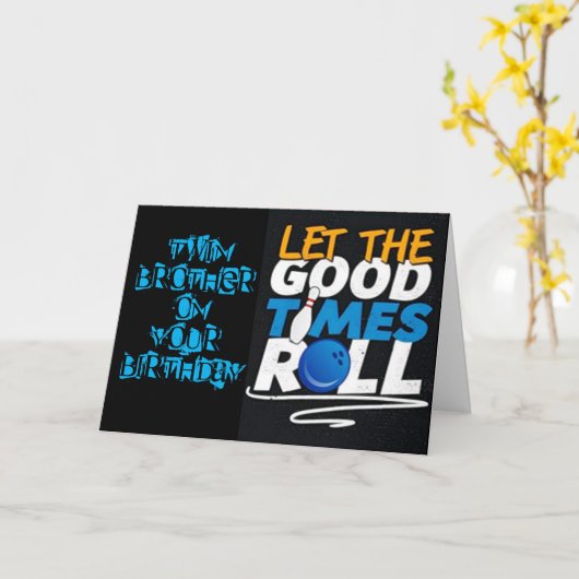 毎日は特別な誕生日です。私の**双子の兄弟** カード (黄色い花)